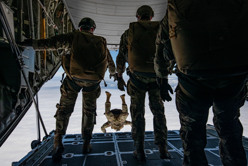 Special Operations Commands descend over Le Mont Saint Michel