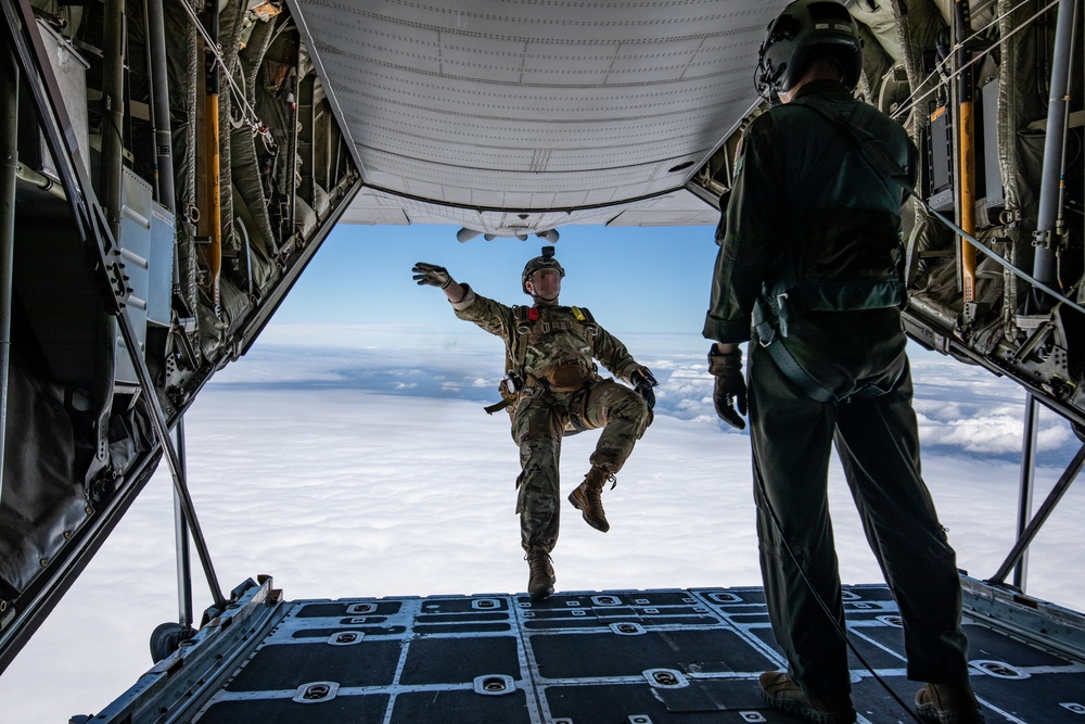 Special Operations Commands descend over Le Mont Saint Michel