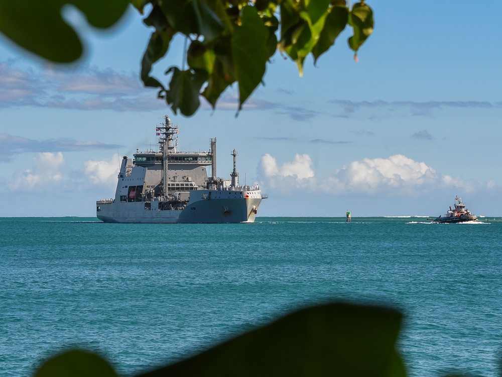 HMNZS Aotearoa arrives at Pearl Harbor for RIMPAC 2022