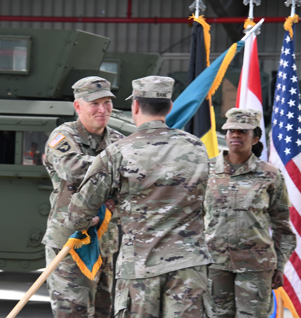 Change of Command ceremony June 16 2022 at the Zutendaal Army Prepositioned Stocks-2 worksite in Belgium