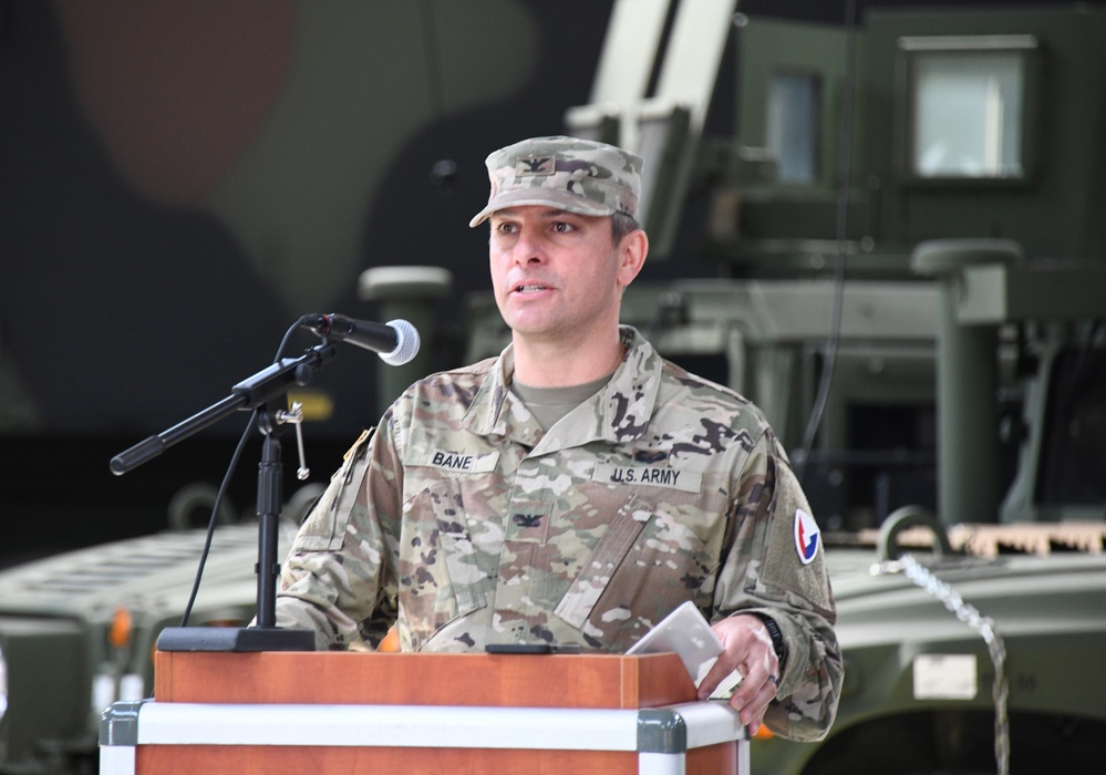 Change of Command ceremony June 16 2022 at the Zutendaal Army Prepositioned Stocks-2 worksite in Belgium