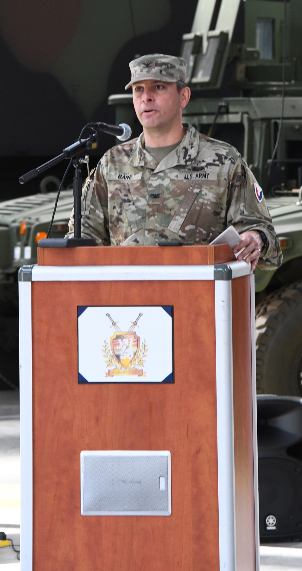 Change of Command ceremony June 16 2022 at the Zutendaal Army Prepositioned Stocks-2 worksite in Belgium