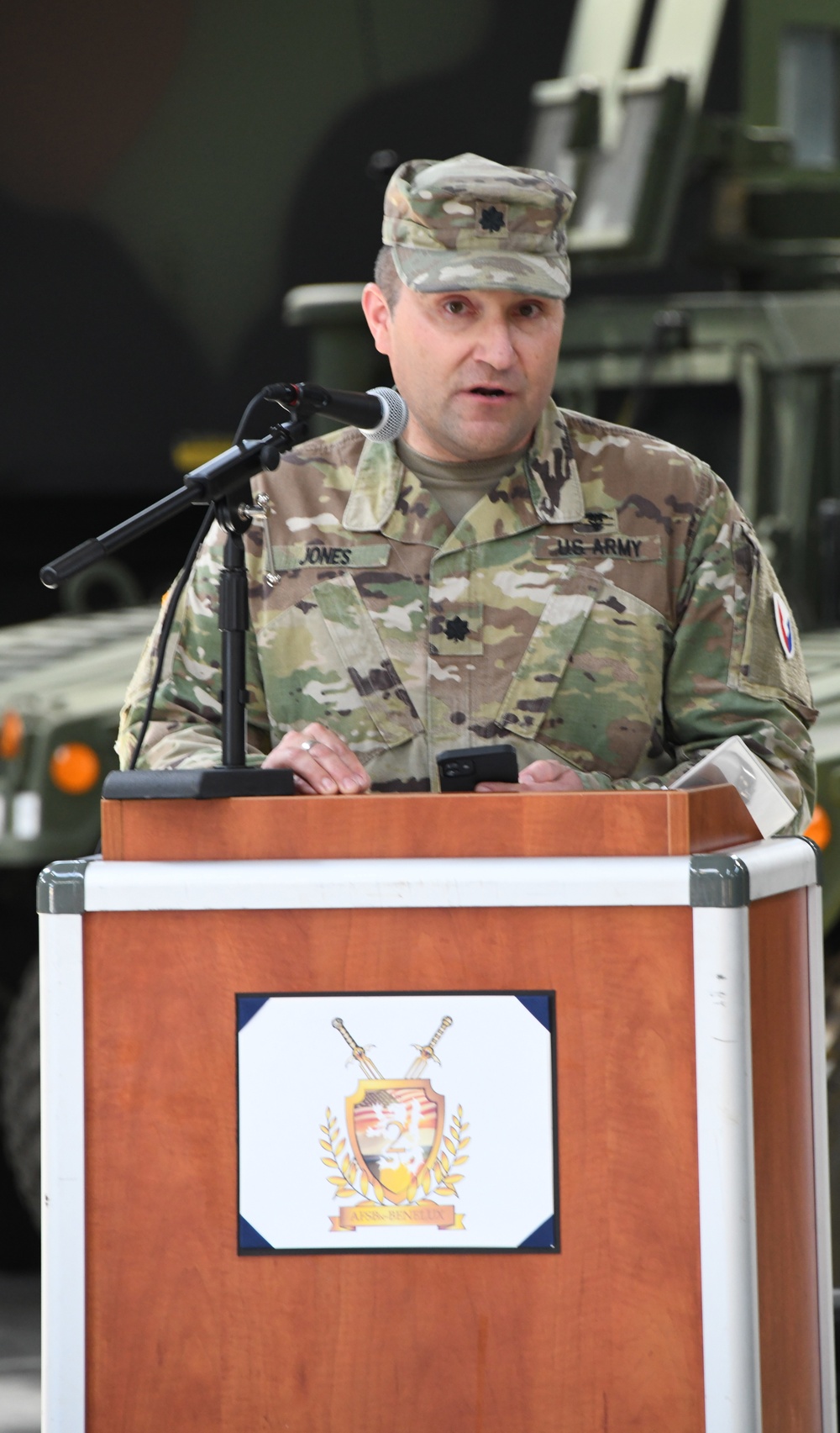 Change of Command ceremony June 16 2022 at the Zutendaal Army Prepositioned Stocks-2 worksite in Belgium