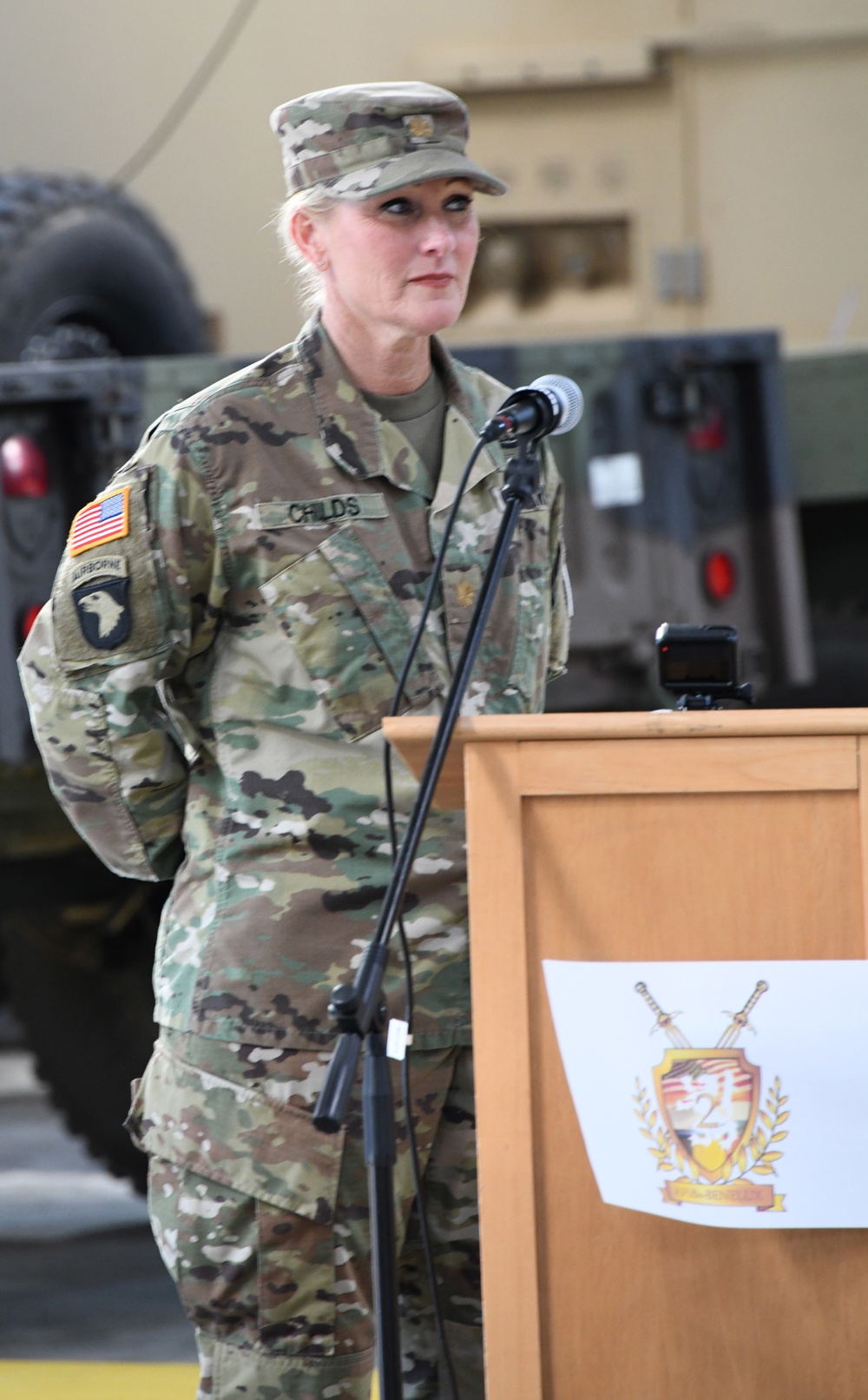 Change of Command ceremony June 16 2022 at the Zutendaal Army Prepositioned Stocks-2 worksite in Belgium