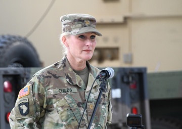 Change of Command ceremony June 16 2022 at the Zutendaal Army Prepositioned Stocks-2 worksite in Belgium