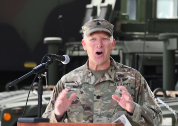 Change of Command ceremony June 16 2022 at the Zutendaal Army Prepositioned Stocks-2 worksite in Belgium