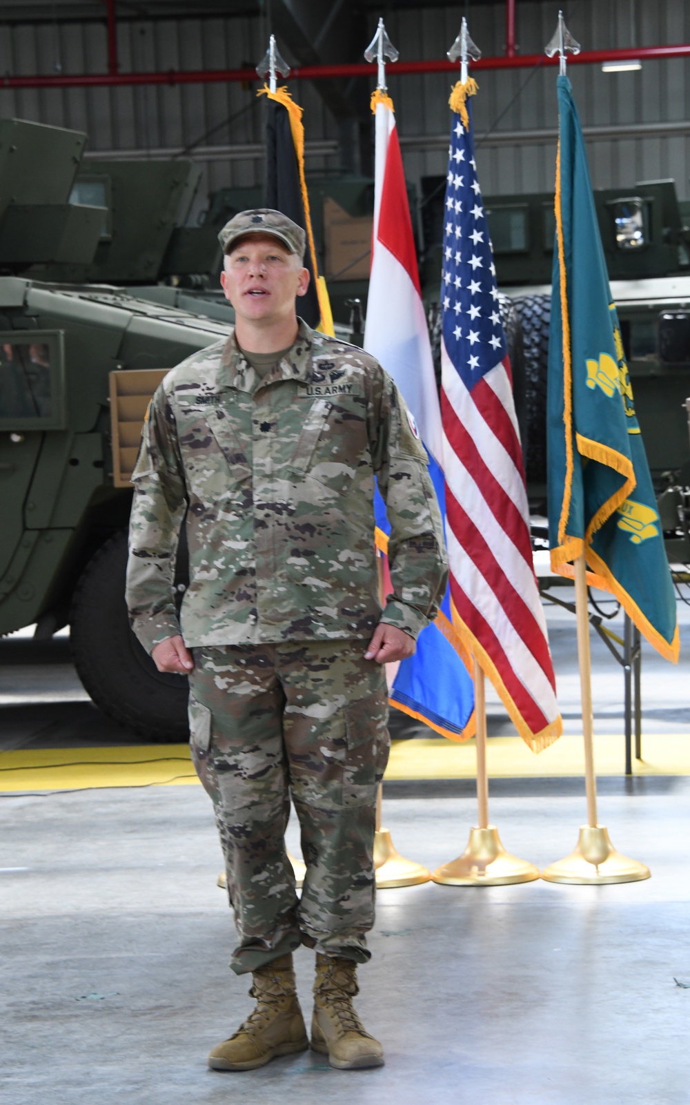 Change of Command ceremony June 16 2022 at the Zutendaal Army Prepositioned Stocks-2 worksite in Belgium