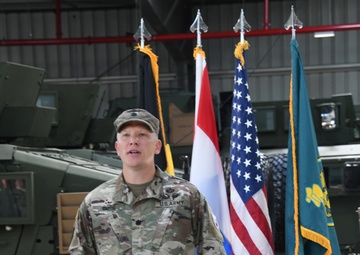 Change of Command ceremony June 16 2022 at the Zutendaal Army Prepositioned Stocks-2 worksite in Belgium