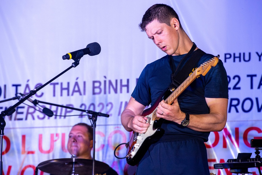 U.S. Navy Sailors and Partners Perform at a Host Nation Outreach Event at the Tuy An Sport Center