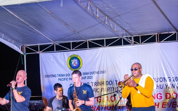 U.S. Navy Sailors and Partners Perform at a Host Nation Outreach Event at the Tuy An Sport Center