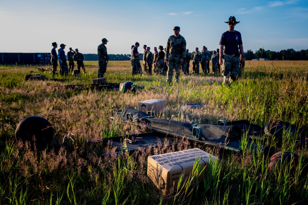 Spur Candidates Conduct a Fitness Challenge During a Spur Ride