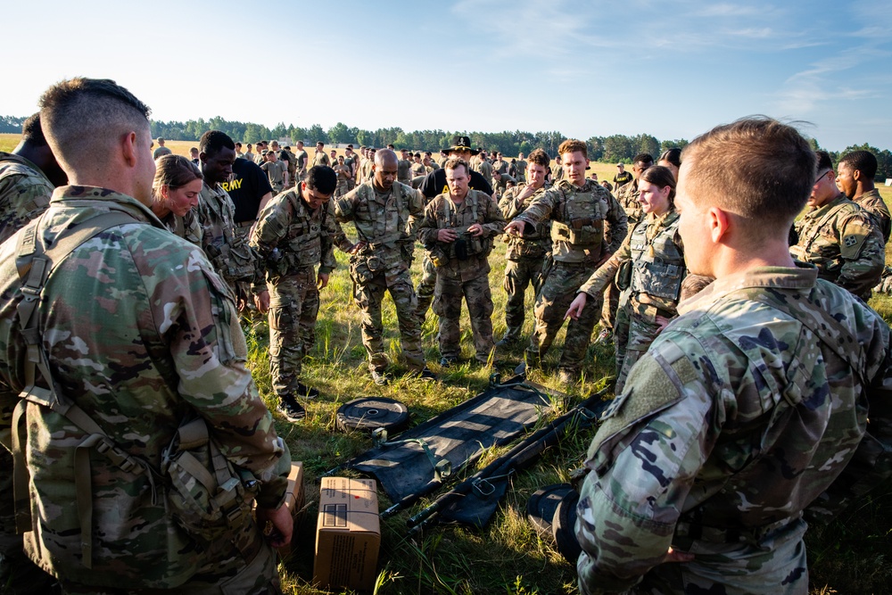 Spur Candidates Conduct a Fitness Challenge During a Spur Ride