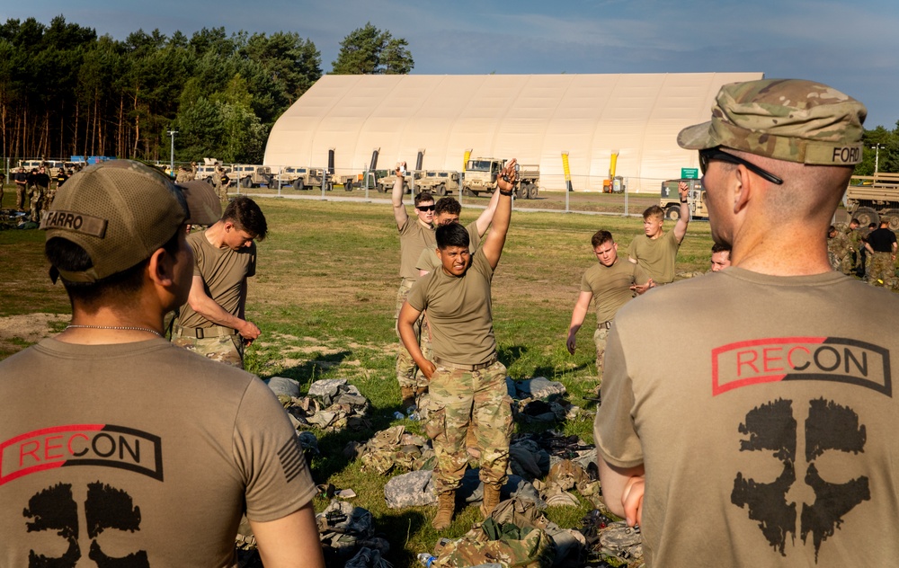 Spur Candidates Conduct an Equipment Inspection During a Spur Ride