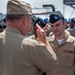 USS Blue Ridge Commanding Officer Frocks Promoting Sailors