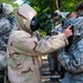 Spur Candidates Conduct CBRN Lane During the Spur Ride