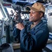 USS George H.W. Bush (CVN 77) Sailor Operates Sextant