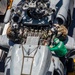 Helicopter Sea Combat Squadron (HSC) 5 Sailors Conduct Maintenance on MH-60R Sea Hawk Helicopter Aboard USS George H.W. Bush (CVN 77)