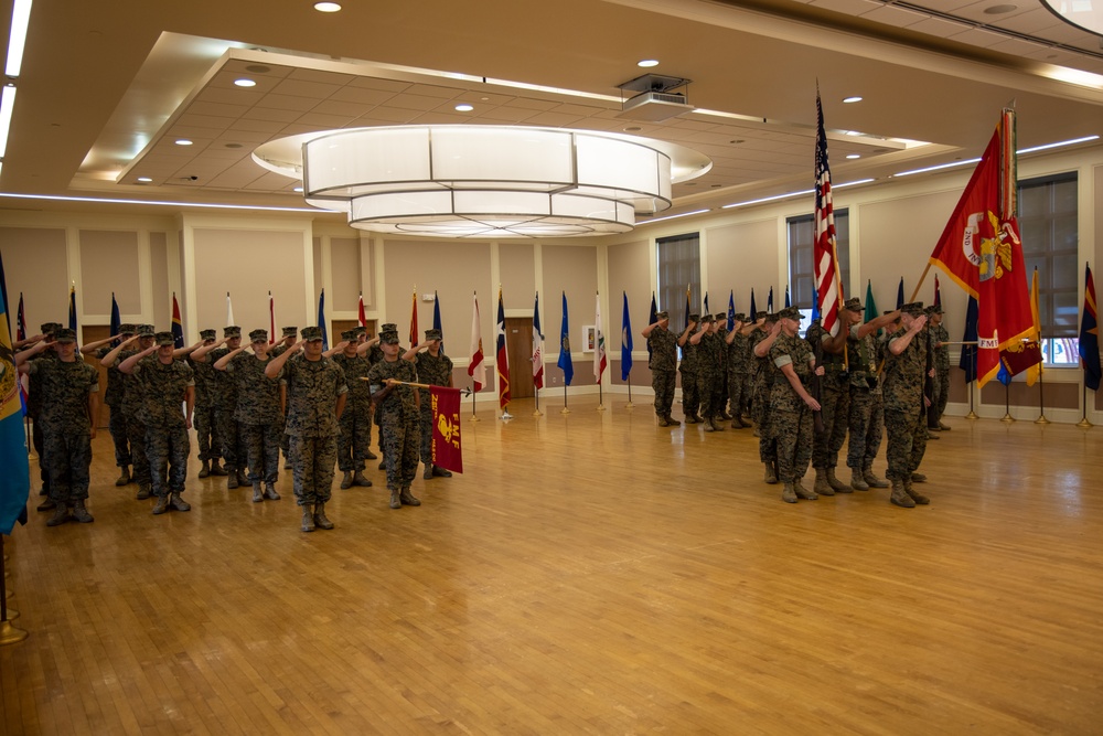 2d Intel Bn. Change on Command Ceremony