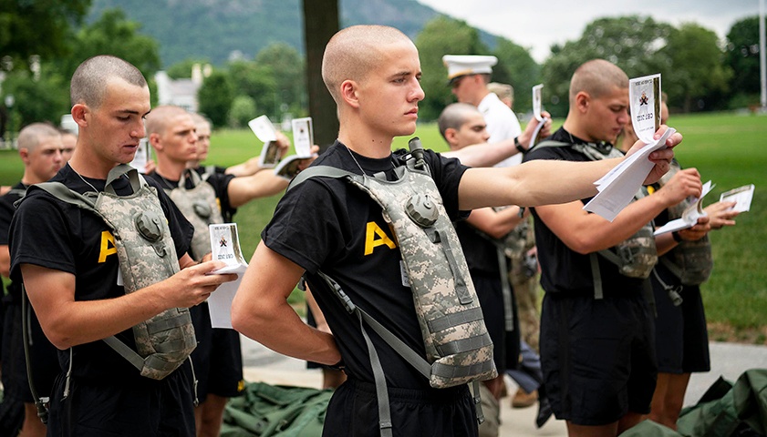 New cadets integrate into West Point during R-Day