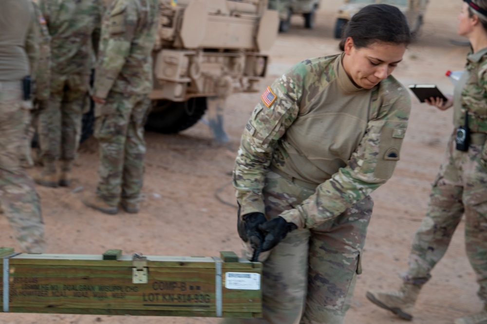 Alpha Battery, 2nd Battalion, 218th Field Artillery Regiment partakes in African Lion 22 in Tunisia