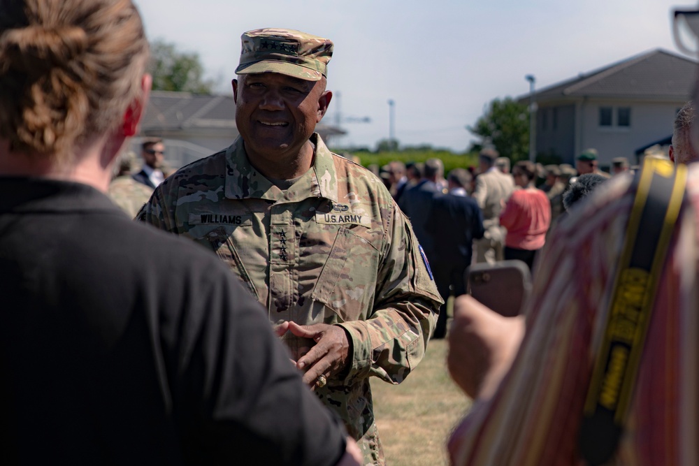 New U.S. Army Europe and Africa commander addresses the media