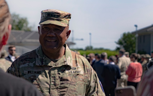 New U.S. Army Europe and Africa commander addresses the media