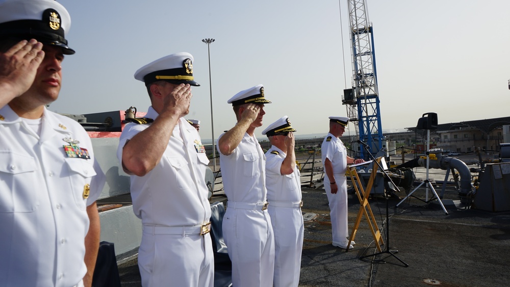 USS Forrest Sherman Change of Command