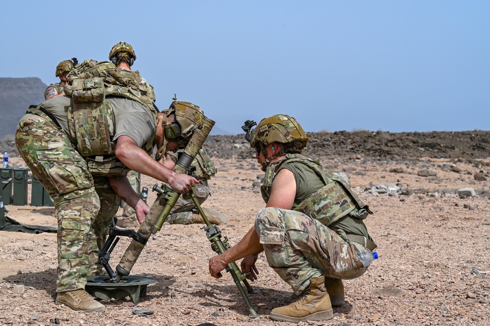 CJTF-HOA’s East Africa Response Force Hones Mortar Skills