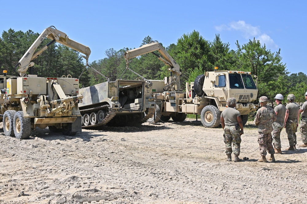 Fort Dix – RTS-M  Heavy Vehicle Recovery Training – Engineer Site #2 – 17 June 2022