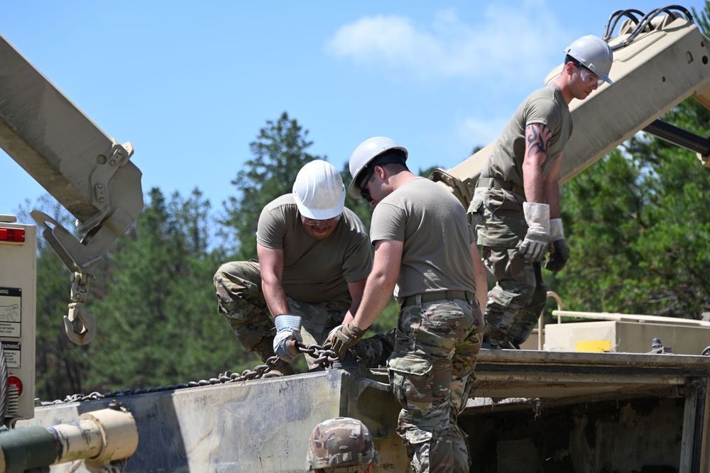 Fort Dix – RTS-M  Heavy Vehicle Recovery Training – Engineer Site #2 – 17 June 2022