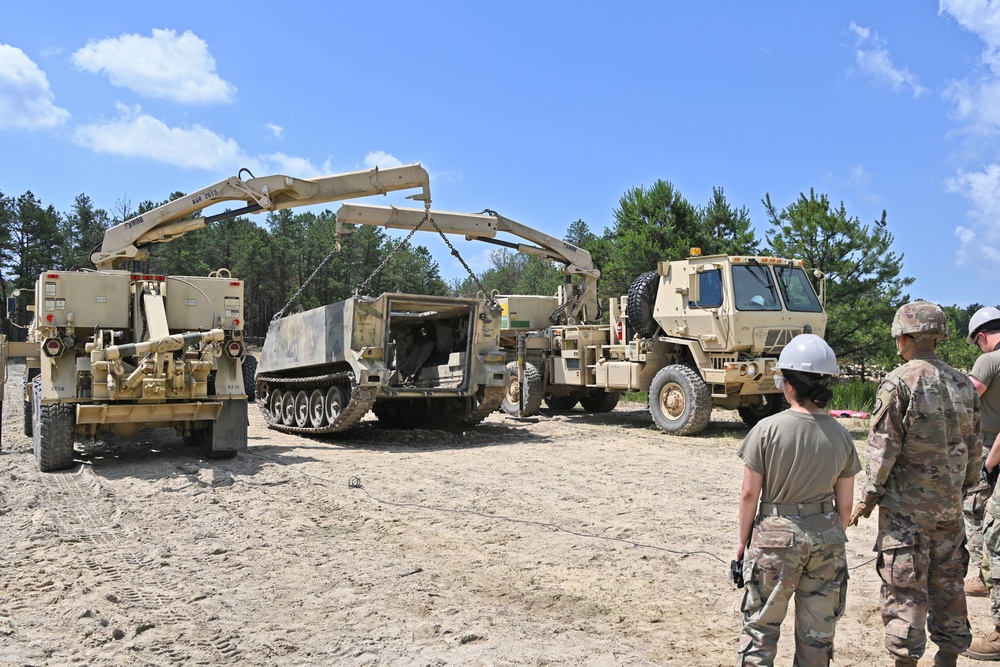 Fort Dix – RTS-M  Heavy Vehicle Recovery Training – Engineer Site #2 – 17 June 2022