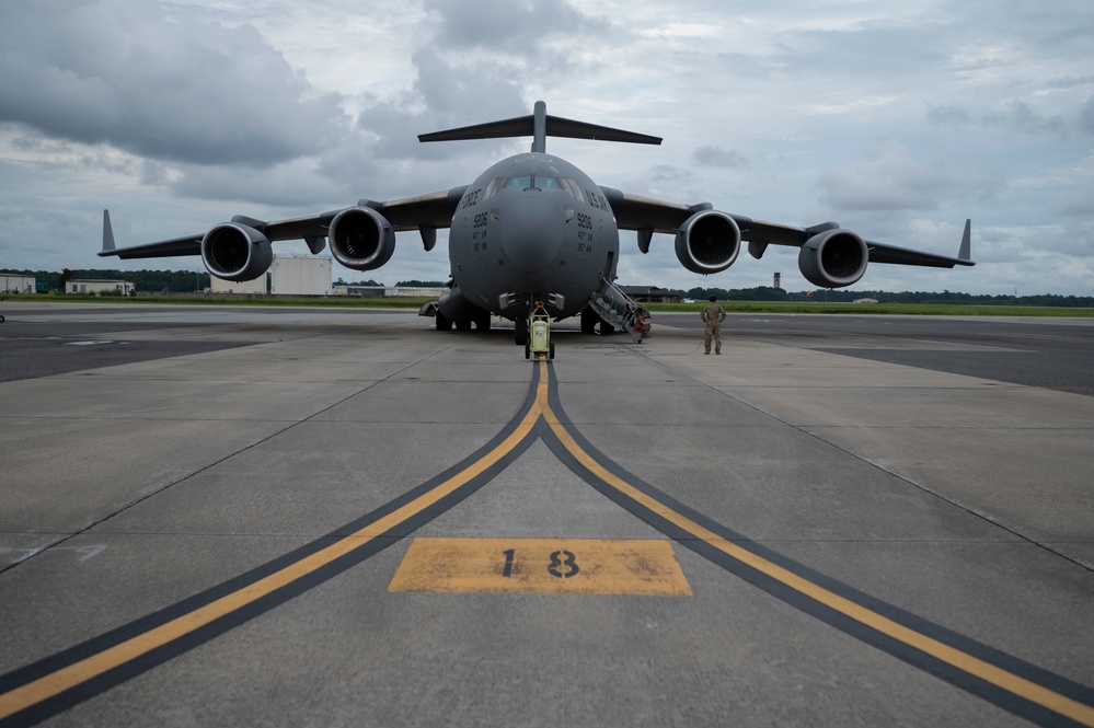 15th Airlift Squadron Executes Night Airdrop Mission