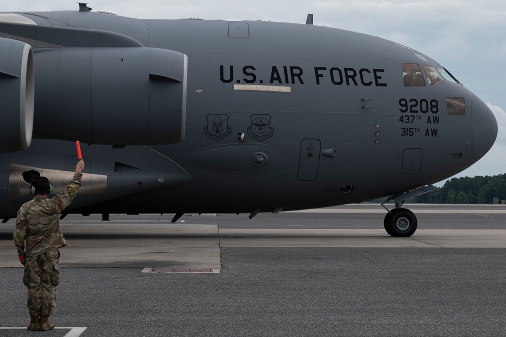 15th Airlift Squadron Executes Night Airdrop Mission