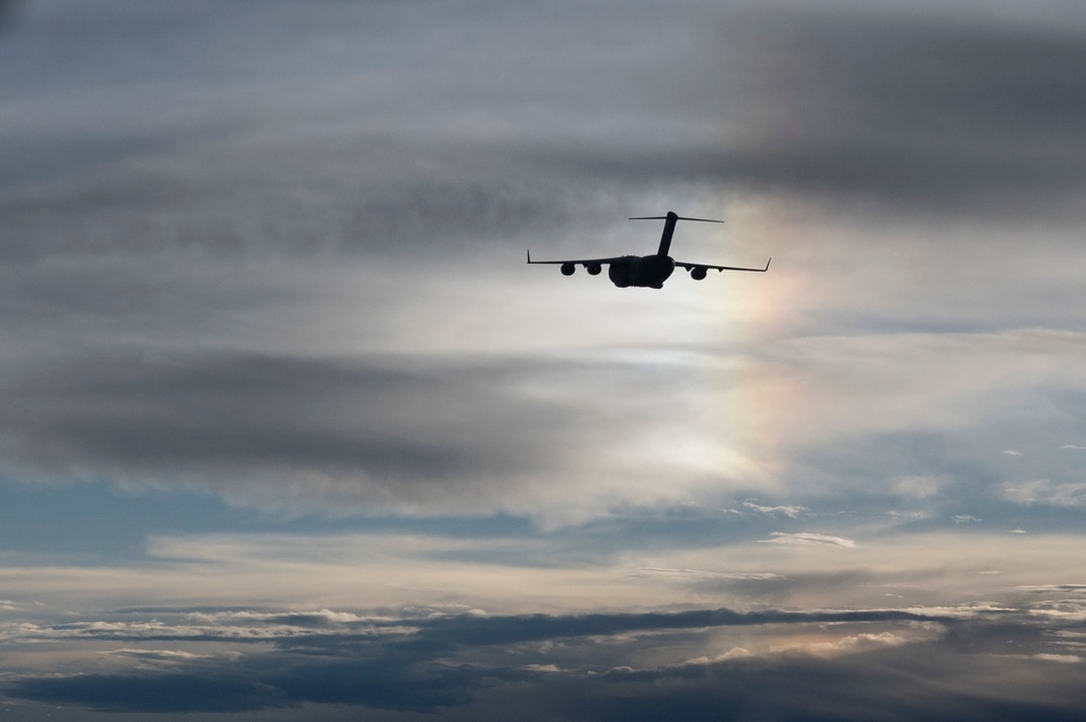 15th Airlift Squadron Executes Night Airdrop Mission