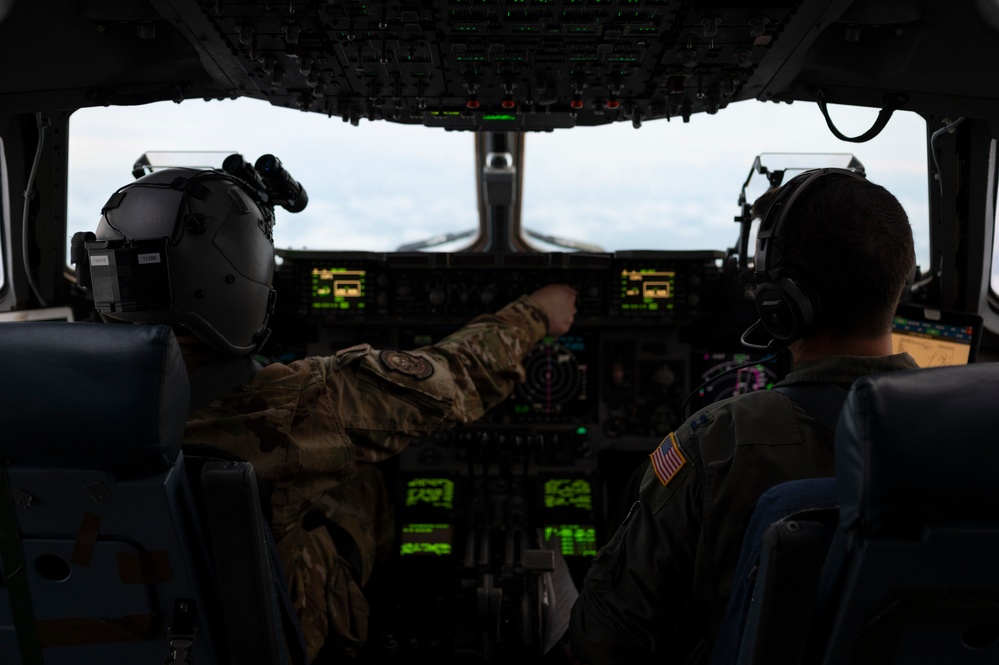 15th Airlift Squadron Executes Night Airdrop Mission