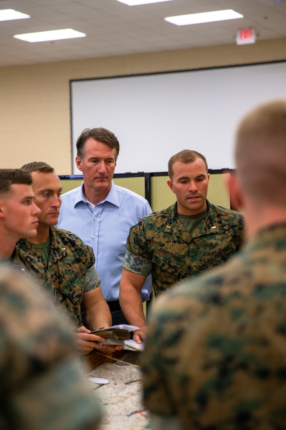 Governor Glenn Youngkin Visits Marine Corps Base Quantico