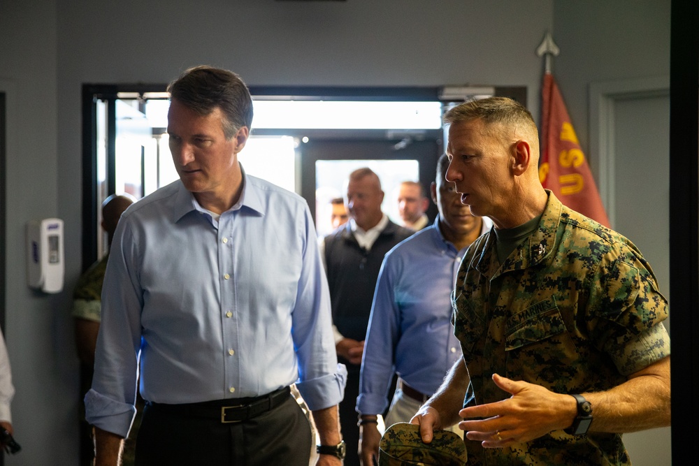 Governor Glenn Youngkin Visits Marine Corps Base Quantico