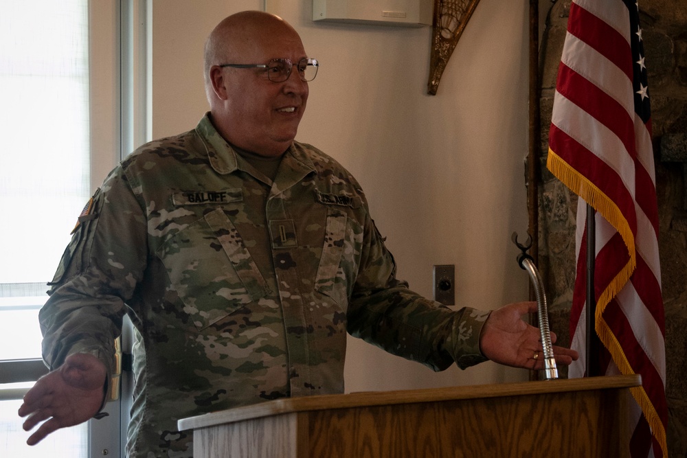 With 42 years of service, Chief Warrant Officer 5 Thomas Galoff retires from the Minnesota National Guard