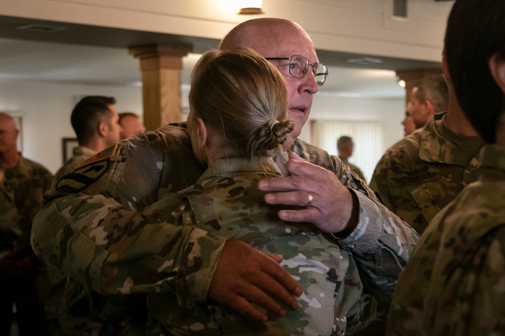 With 42 years of service, Chief Warrant Officer 5 Thomas Galoff retires from the Minnesota National Guard