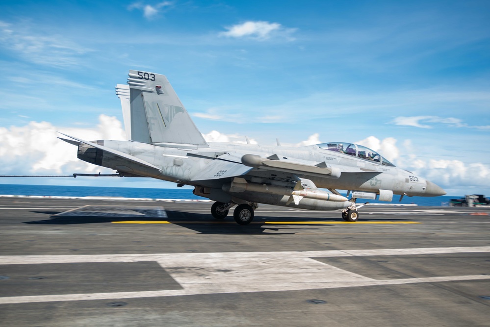 USS Ronald Reagan (CVN 76) conducts flight operations