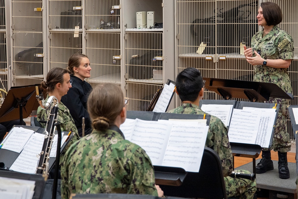 CNSTC meets with Navy Band Great Lakes