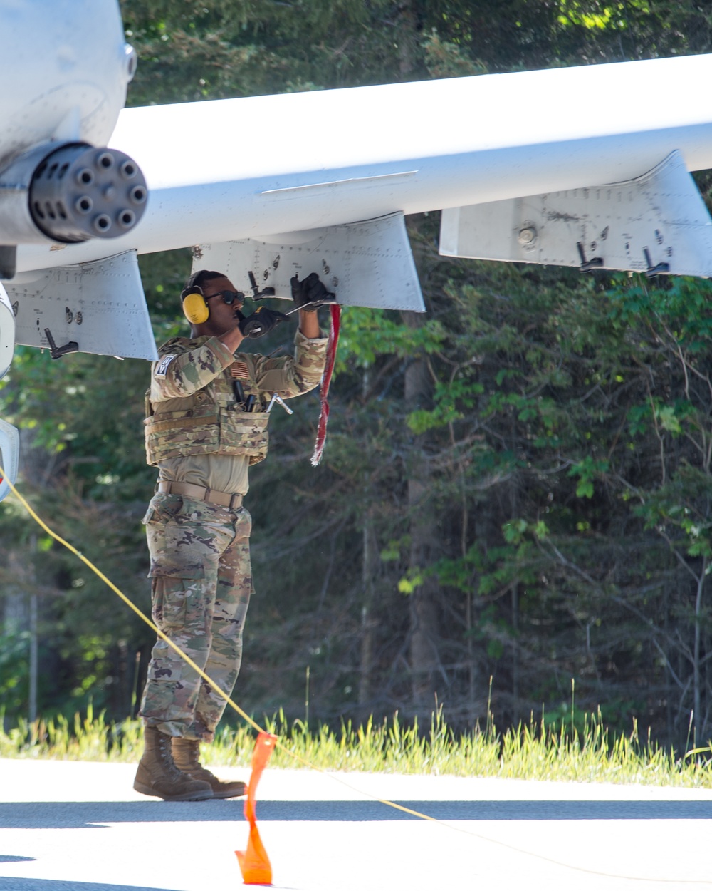 Michigan National Guard exercise lands aircraft on highway