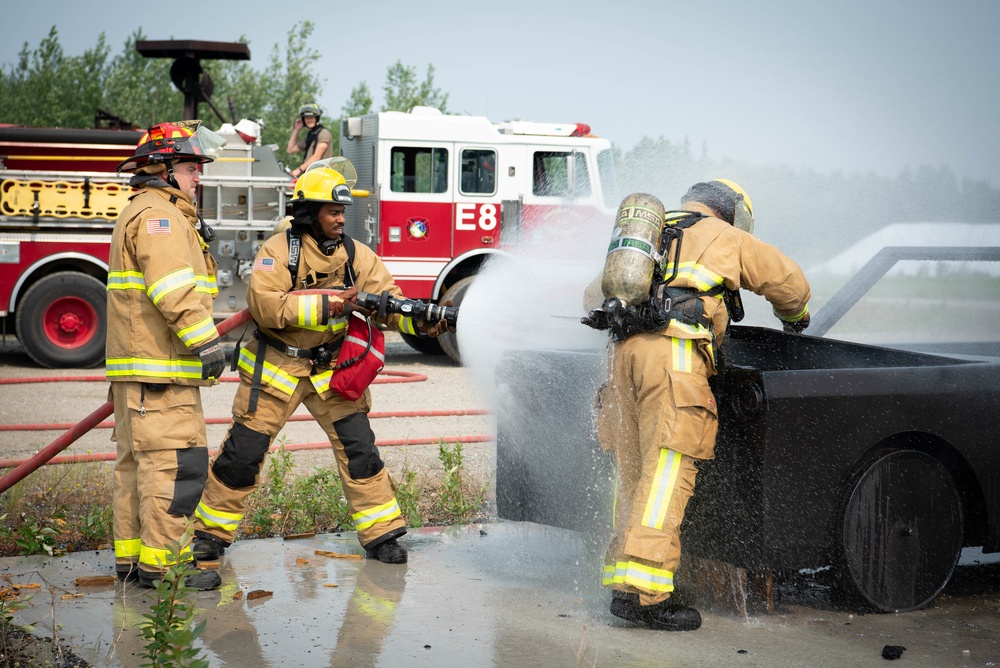 354th CES Firefighters participate in training exercise