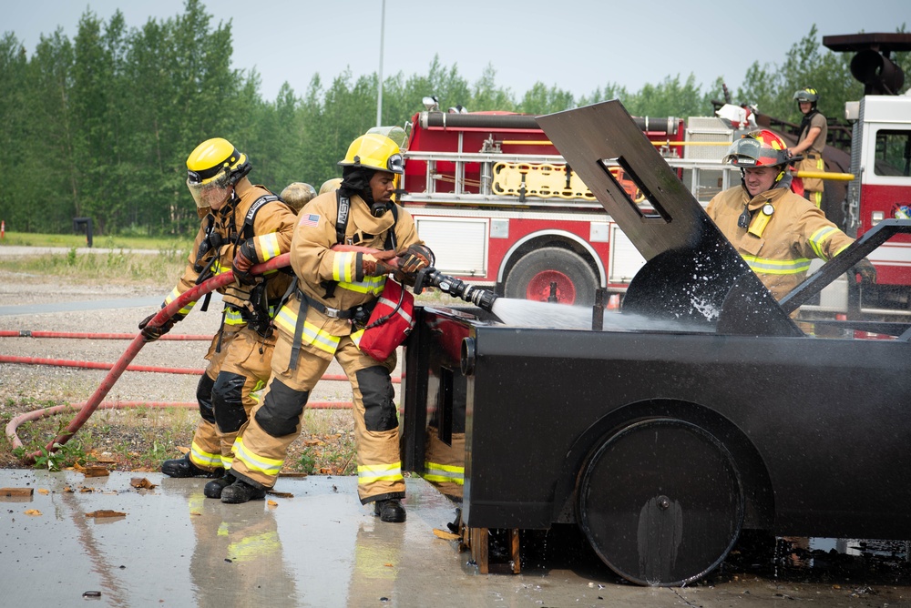 354th CES Firefighters participate in training exercise