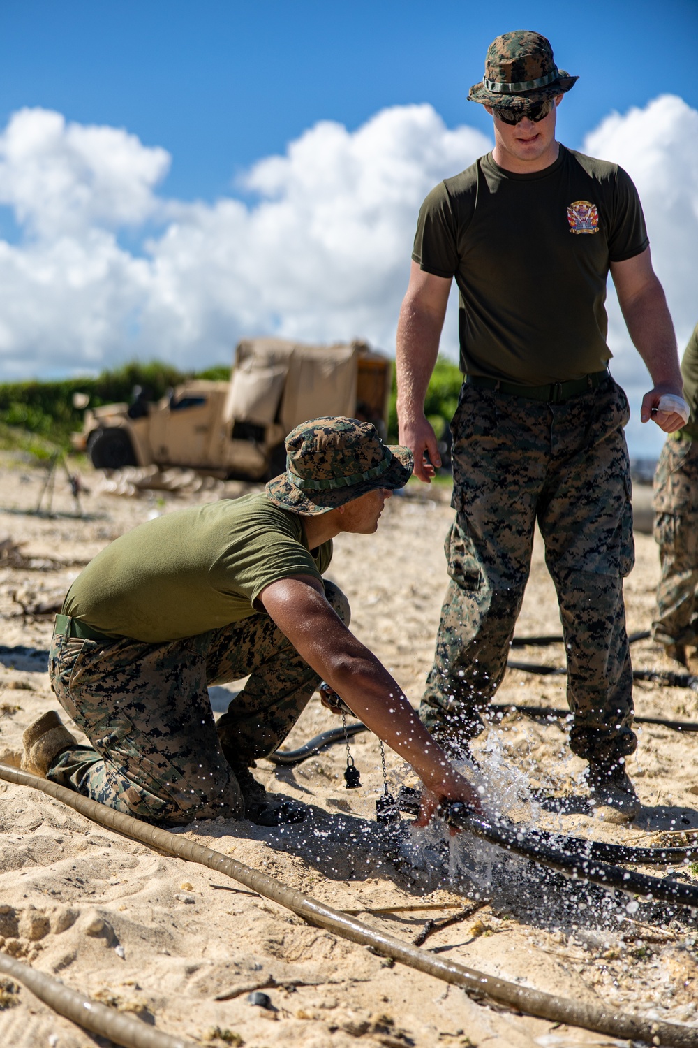 Marine Engineer Community Conducts Water Purification Exchange