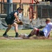 New Zealand and U.S. Navy Sailors participate in a Softball game during RIMPAC 2022