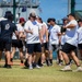 New Zealand and U.S. Navy Sailors participate in a Softball game during RIMPAC 2022