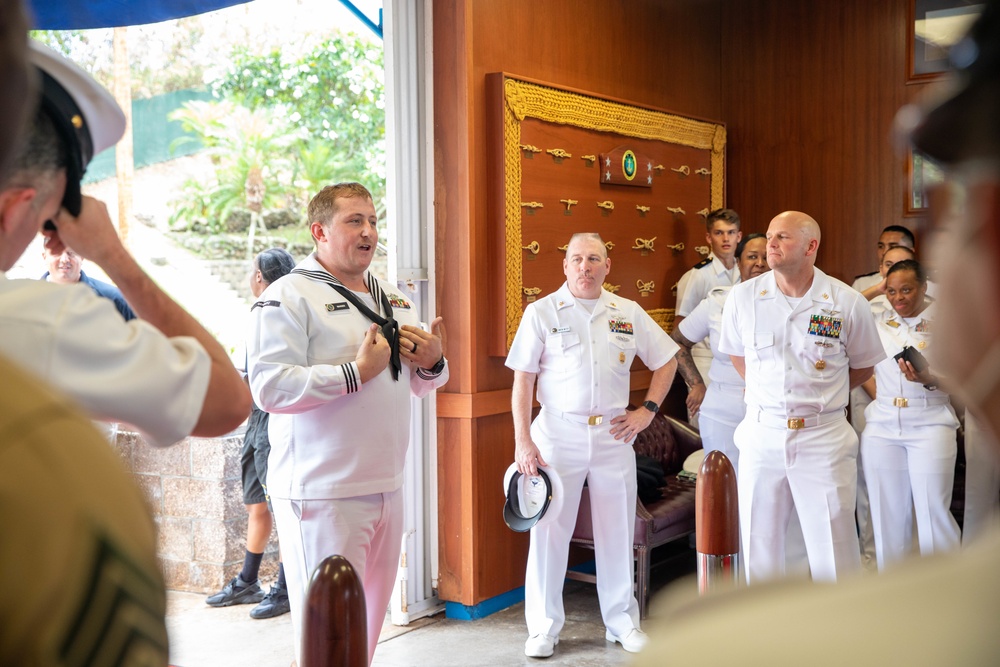 Senior Enlisted Leaders Tour USS Arizona Memorial