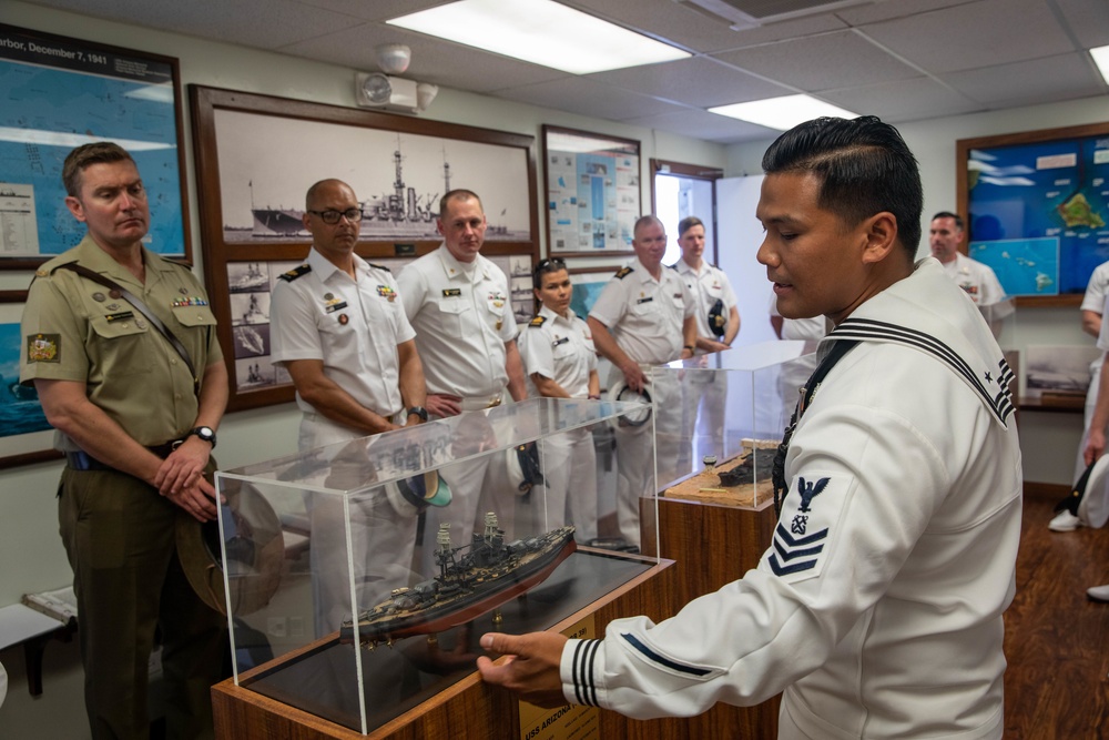 Senior Enlisted Leaders Tour USS Arizona Memorial