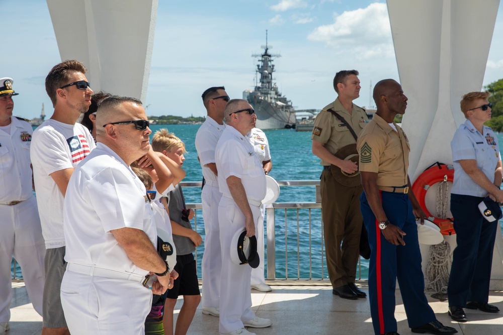 Senior Enlisted Leaders Take a Tour of the USS Arizona Memorial